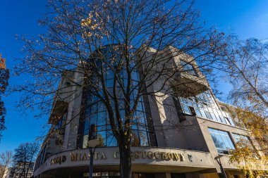 11 Kasım 2025, Czestochowa, Polonya Çekoslova 'daki belediye binası, belediye başkanının, belediye meclisinin ve Polonya konseyinin merkezi.