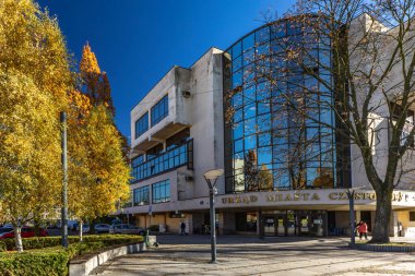 11 Kasım 2025, Czestochowa, Polonya Çekoslova 'daki belediye binası, belediye başkanının, belediye meclisinin ve Polonya konseyinin merkezi.