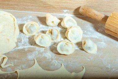 El yapımı hamurlar, dolma hamuru, geleneksel tatil yemekleri, ev yemeklerinin gerçekçi fotoğrafları, Paskalya ve Noel hazırlıkları.