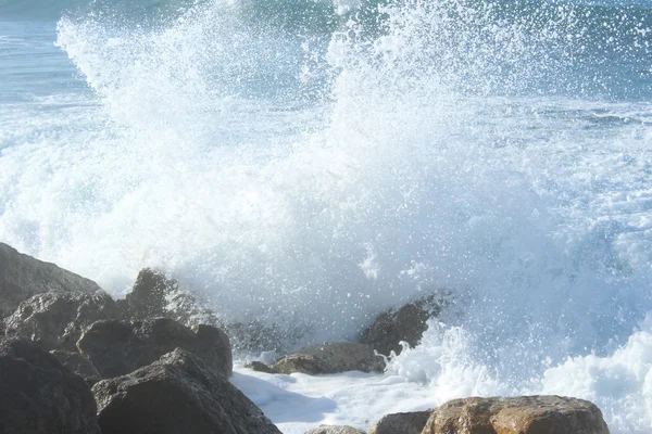 Paesaggio marino durante una tempesta — Foto Stock