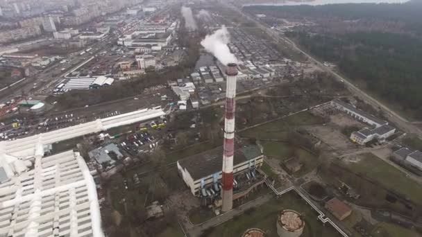 Centrale elettrica a tubi di vapore — Video Stock