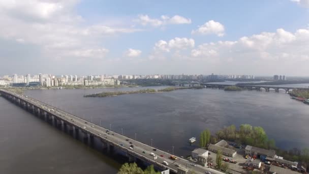 Ponte rodovia na cidade — Vídeo de Stock