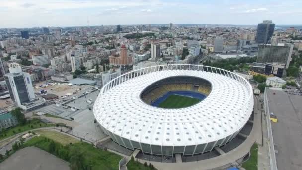 Vista de cima Estádio de futebol — Vídeo de Stock