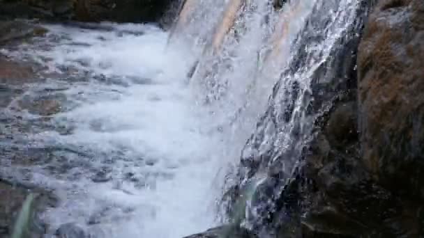 Szybki wodospad w kamienie — Wideo stockowe