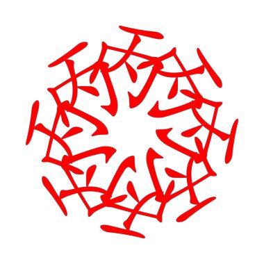 Çin hiyerogliflerinin sembolü. 10 zodyak sapları çevirisi, feng shui işaretleri hiyeroglif: 