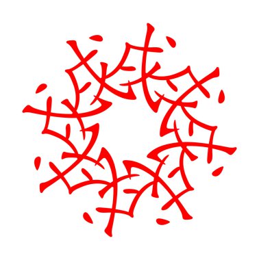 Çin hiyerogliflerinin sembolü. 12 zodyak hayvanlar şube çevirisi, feng shui işaretleri hiyeroglif: 'Köpek'. Beş element. Kırmızı