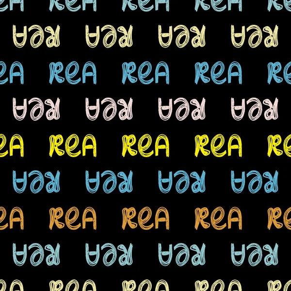 Ipanema Beach mönster försäljning sömlösa mönster. Vektor illustration. "REA" ord i svenska språket är försäljning. Handritad. — Stock vektor