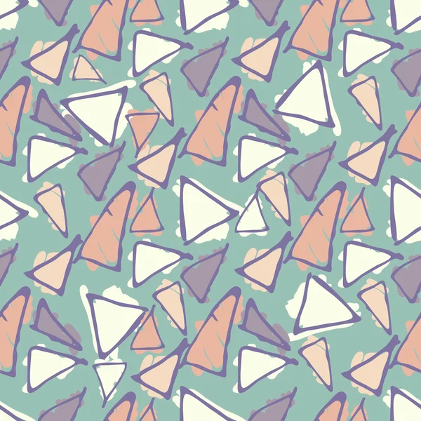 Mosaïque Antonio Gaudi. Modèle vectoriel dessiné à la main triangle . — Image vectorielle