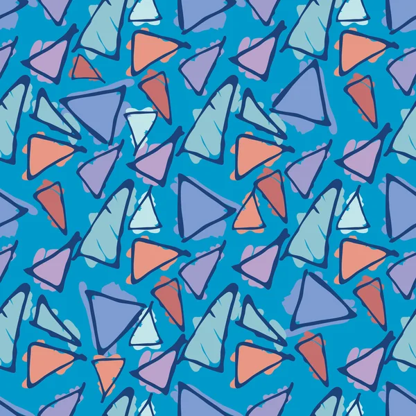 Antonio Gaudi Mozaik. Vektör desen üçgen el çekilmiş.