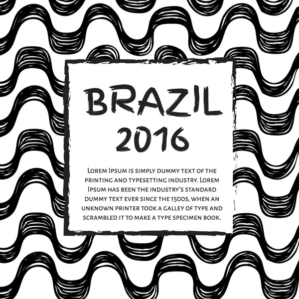 Ipanema Plajı desen afiş. 