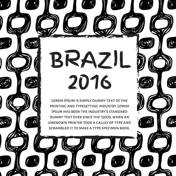 Ipanema Plajı desen afiş. 