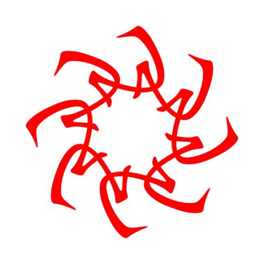 Çin hiyeroglif sembol. Çeviri, 10 zodyak kaynaklanıyor feng shui hiyeroglif işaretler: ' toprak