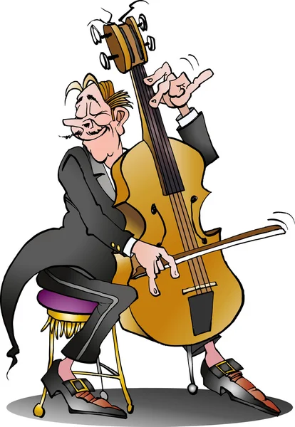 Un violoncelliste classique — Image vectorielle