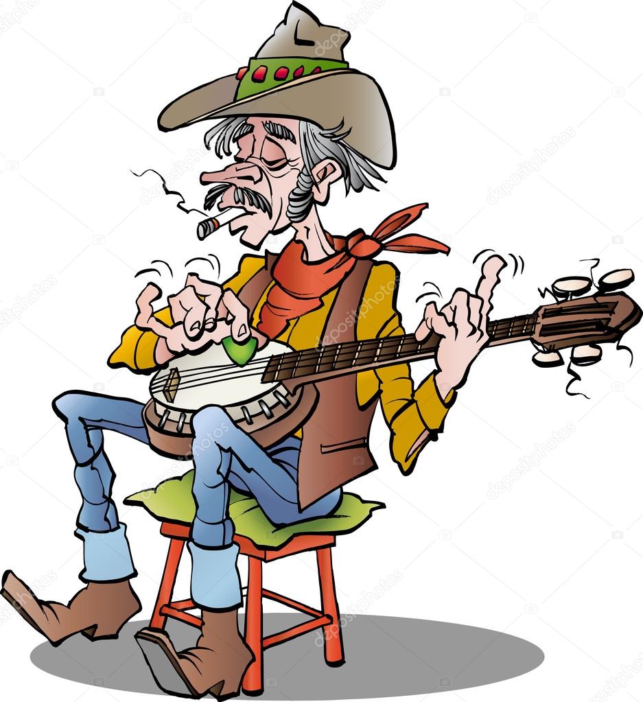 Country banjo player