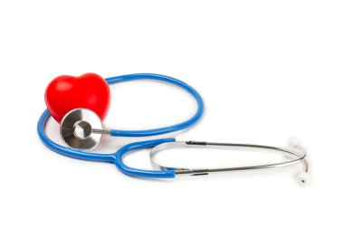 Steteskop beyaz arka planda izole edilmiş. Tıbbi alet. Tıbbi konsept. Sağlık hizmetleri. Sağlık Günü. Doktor ekipmanı. Kardiyoloji. Kalp hastalığı. Akciğer teşhisi. Solunum iltihabı teşhisi.