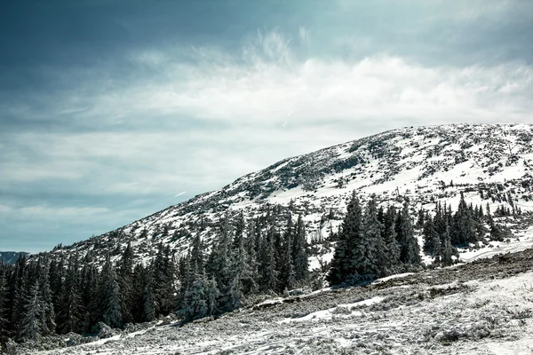 Montanhas no inverno — Fotografia de Stock