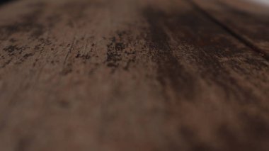 Boş tahta masa üstü, kahverengi renk.