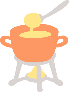 Peynir Aşığı düz tasarım tasarımı. Şirin bir peynir dilimi ve süt ürünleri içeriyor.