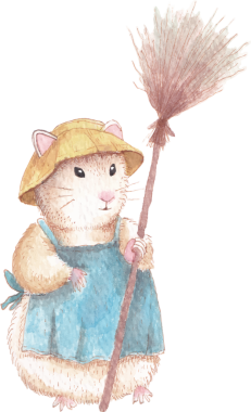 Yumuşak tonlarda boyanmış şirin bir orman hayvanının yer aldığı fare suluboya çizimi. Çocuk odası sanatı, çocuk projeleri, hikaye kitapları ve nazik doğa temalı tasarımlar için ideal..