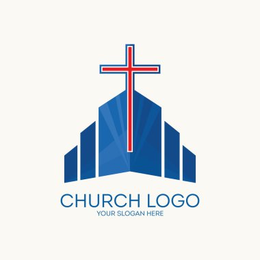 Kilise logosunu görmeniz gerekir. Hıristiyan sembolleri.
