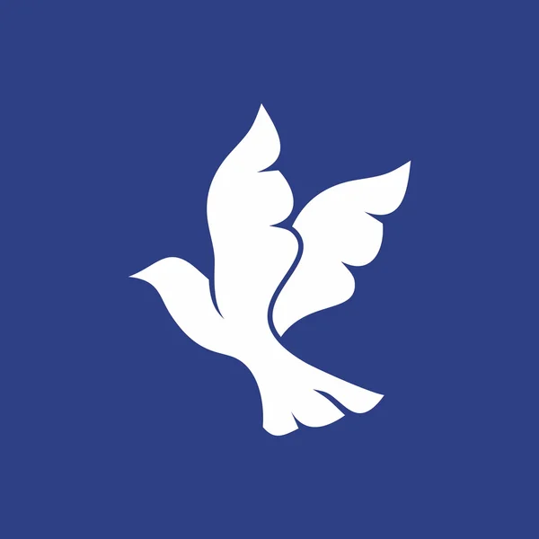 Christian symbols. Dove. Holy Spirit. — Stock Vector