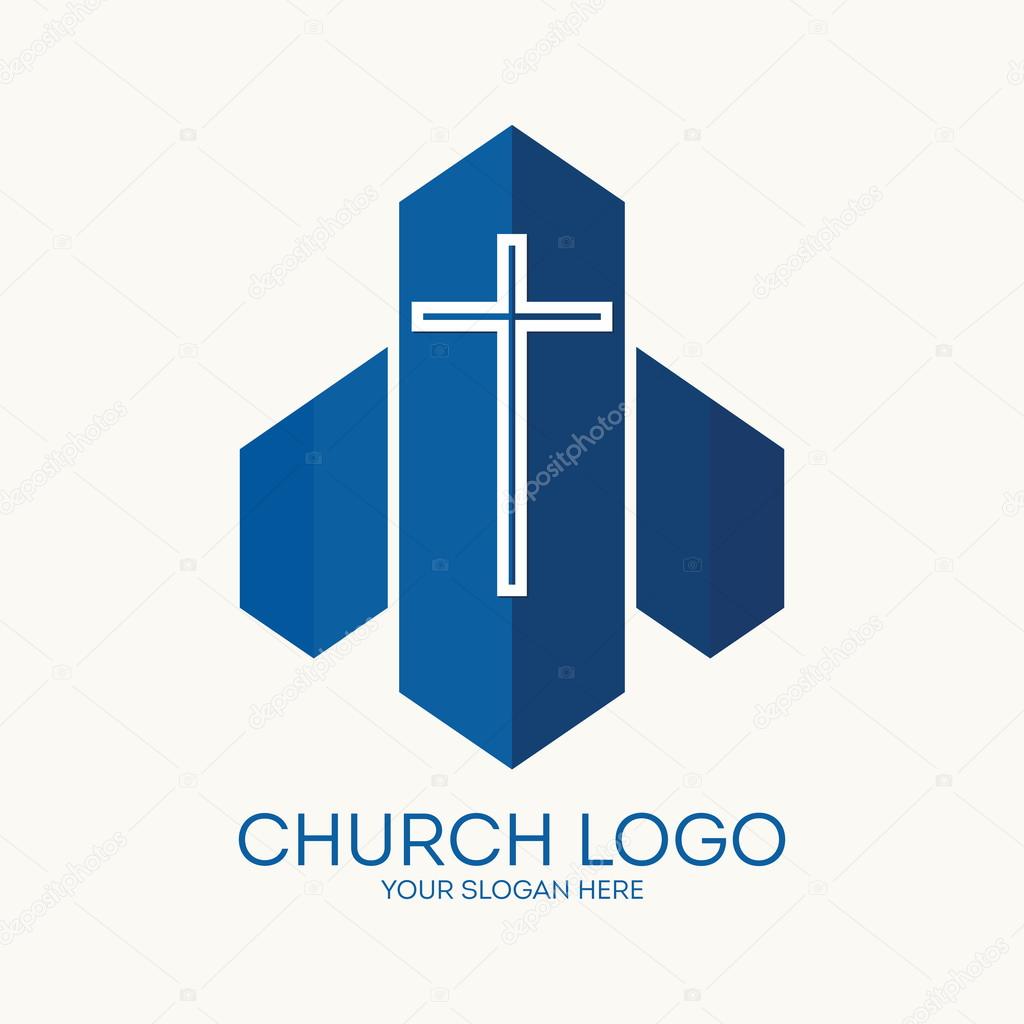 Church logo. Christian symbols.