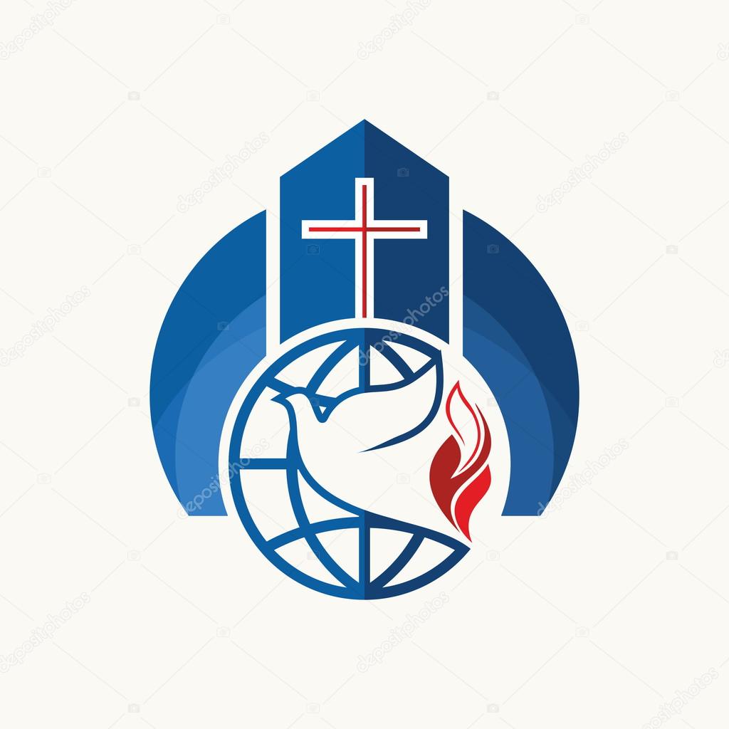 Church logo. Christian symbols.