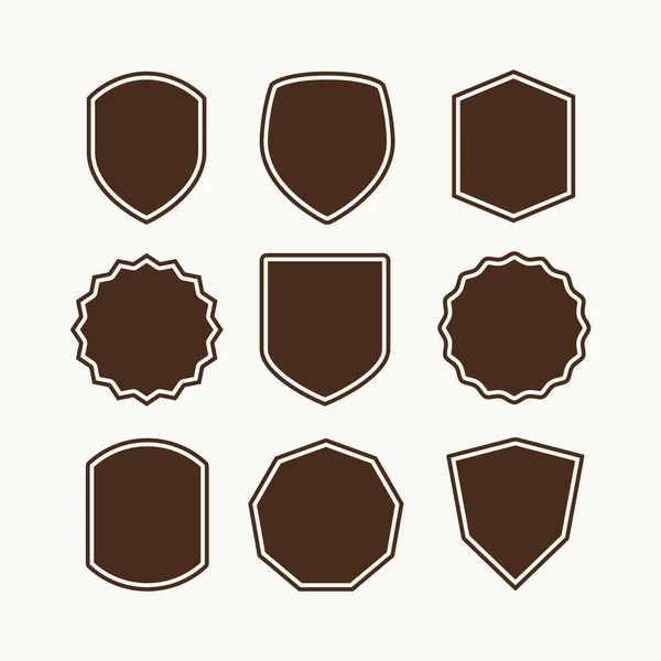 Camping symbolen. Badges pictogrammen — Stockvector