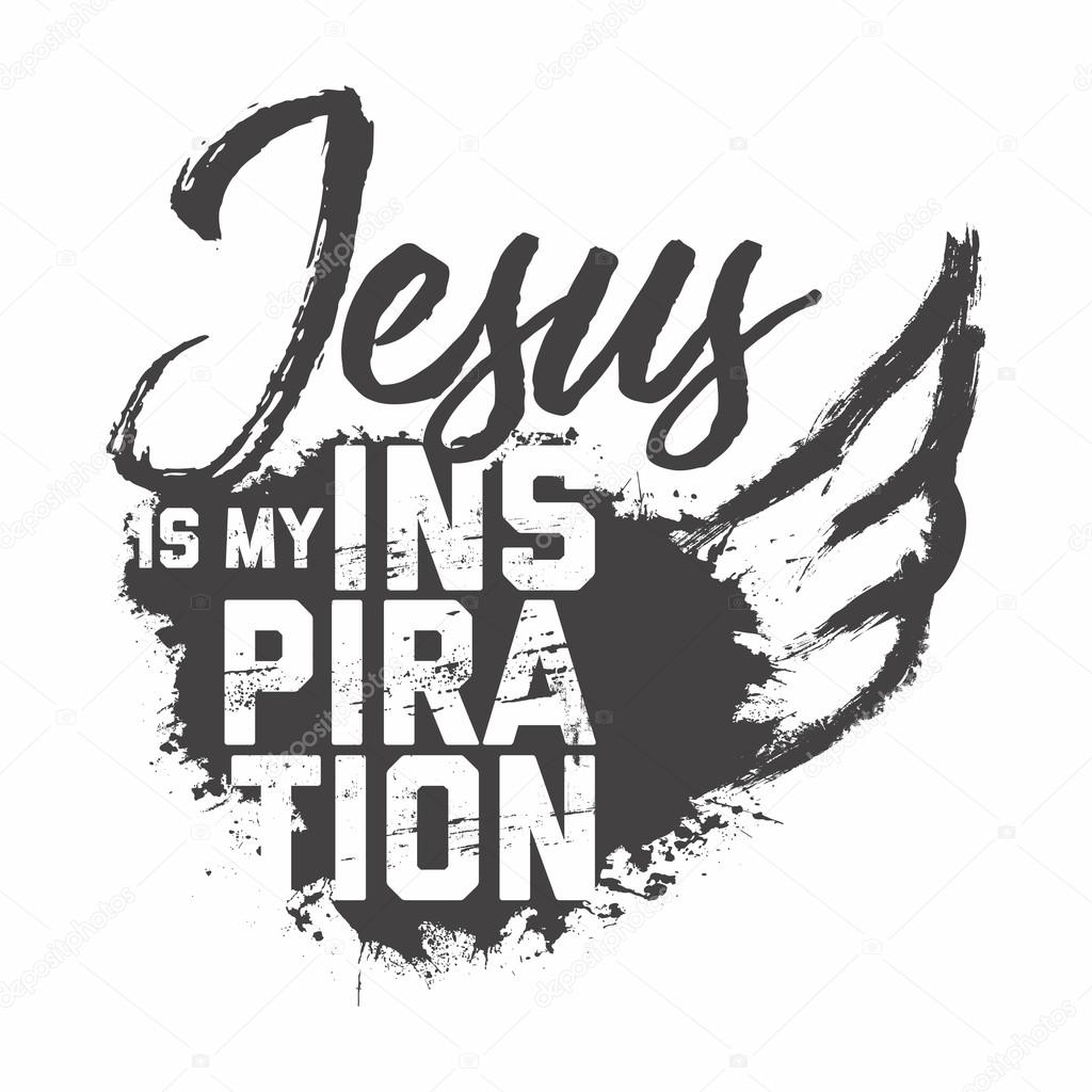 Bible lettering. Christian art. Jesus is my inspiration.