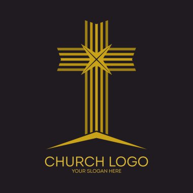 Kilise logosunu görmeniz gerekir. Hıristiyan sembolleri. İsa'nın haç.