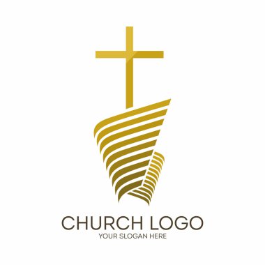 Kilise logosunu görmeniz gerekir. Hıristiyan sembolleri. İsa'nın çapraz.