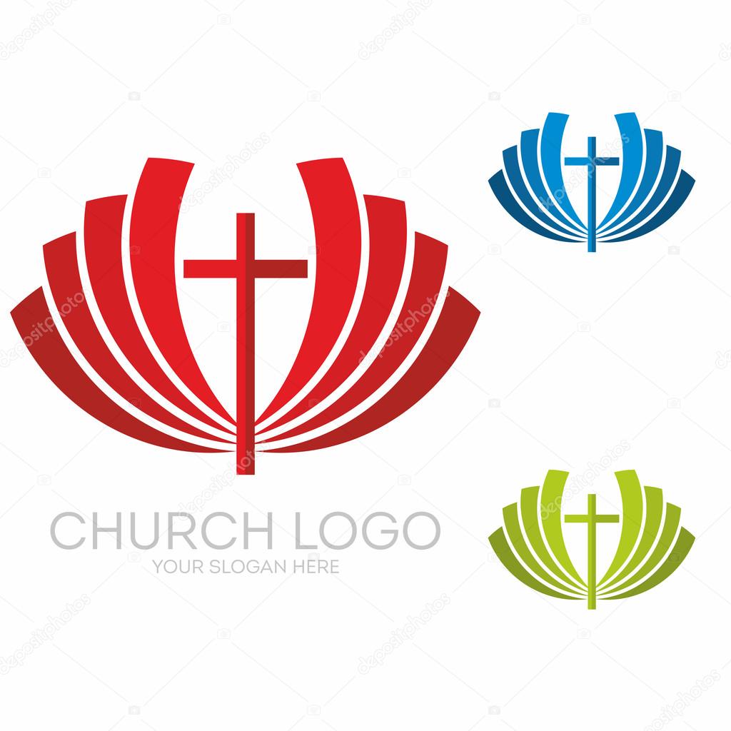Church logo. Christian symbols. The greatness and the glory of Jesus Christ