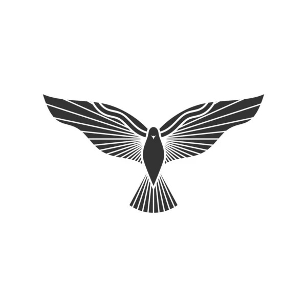 Chrześcijańska Ilustracja Logo Kościoła Gołąb Jest Symbolem Ducha Świętego Boga — Wektor stockowy