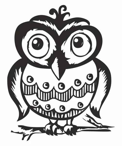 Cool owl — Stock Vector