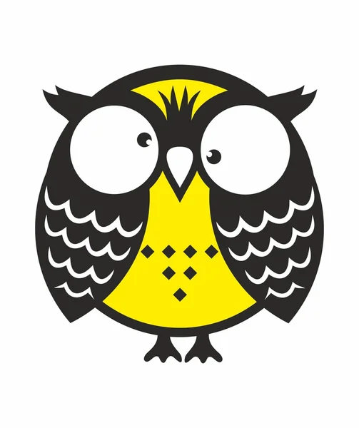 Crazy owl — Stock Vector