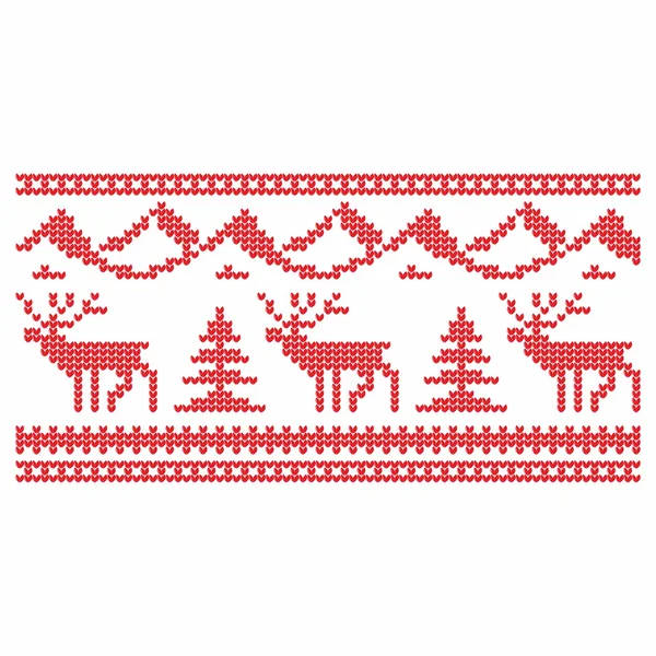 Tejer. Fondo de vector de Navidad. Ciervos y nieve . — Vector de stock