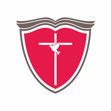 İncil, çapraz ve güvercin.