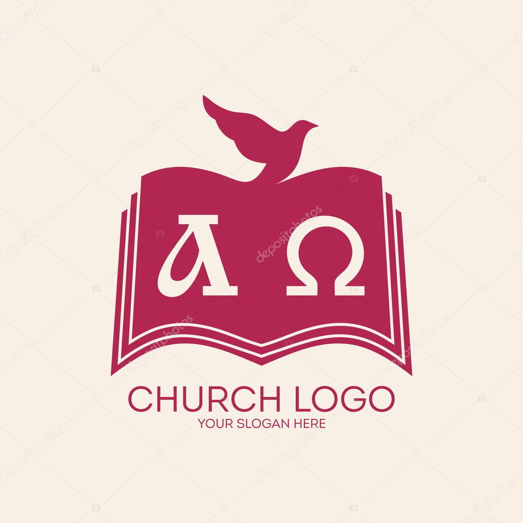 Church logo. Dove and bible