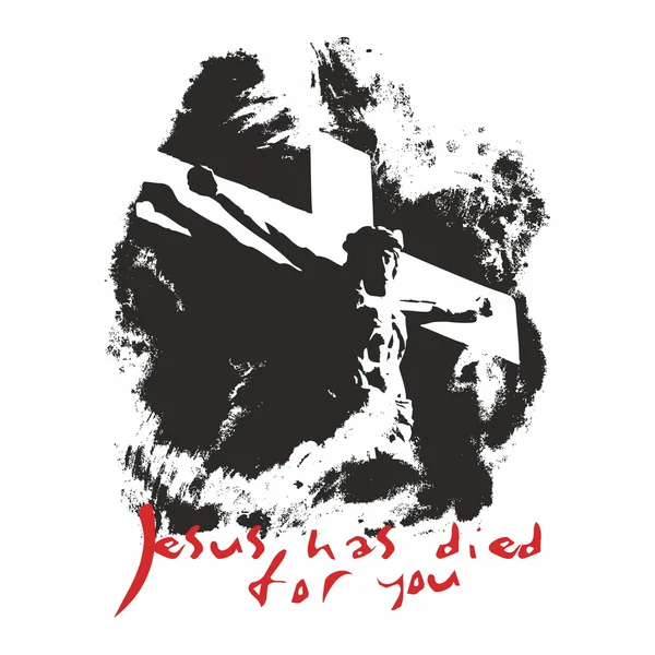 Jesus has died for you — Stock Vector