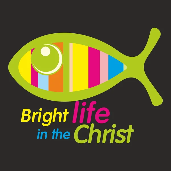 Světlé život v Kristu — Stockový vektor