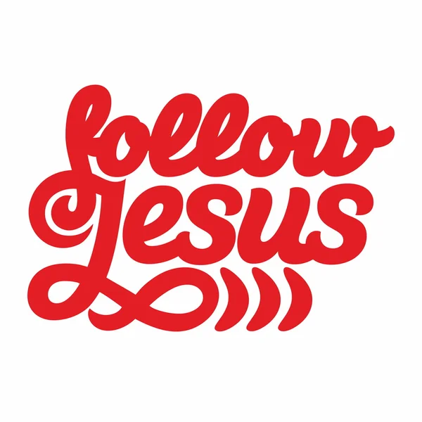 Jezus volgen — Stockvector