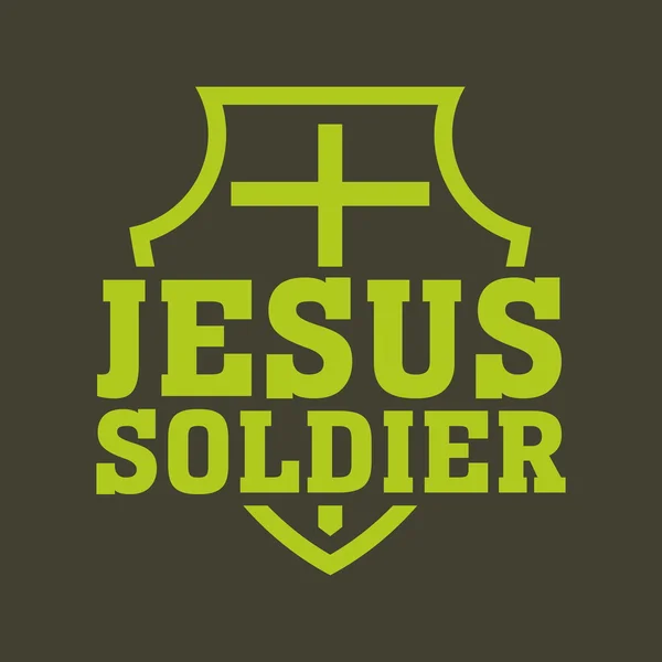 Jesus soldat – stockvektor