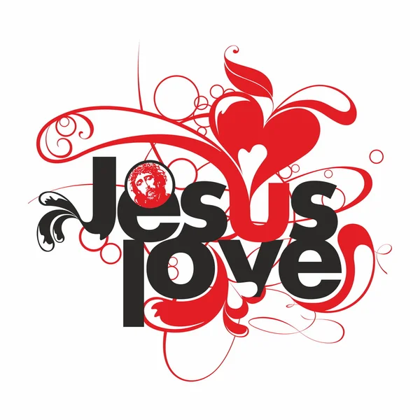 Jesús amor — Vector de stock