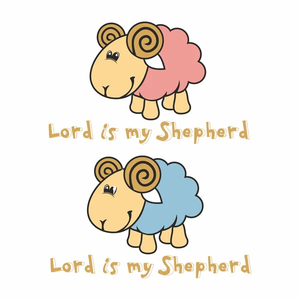 Lord is my Shepherd — Stock Vector
