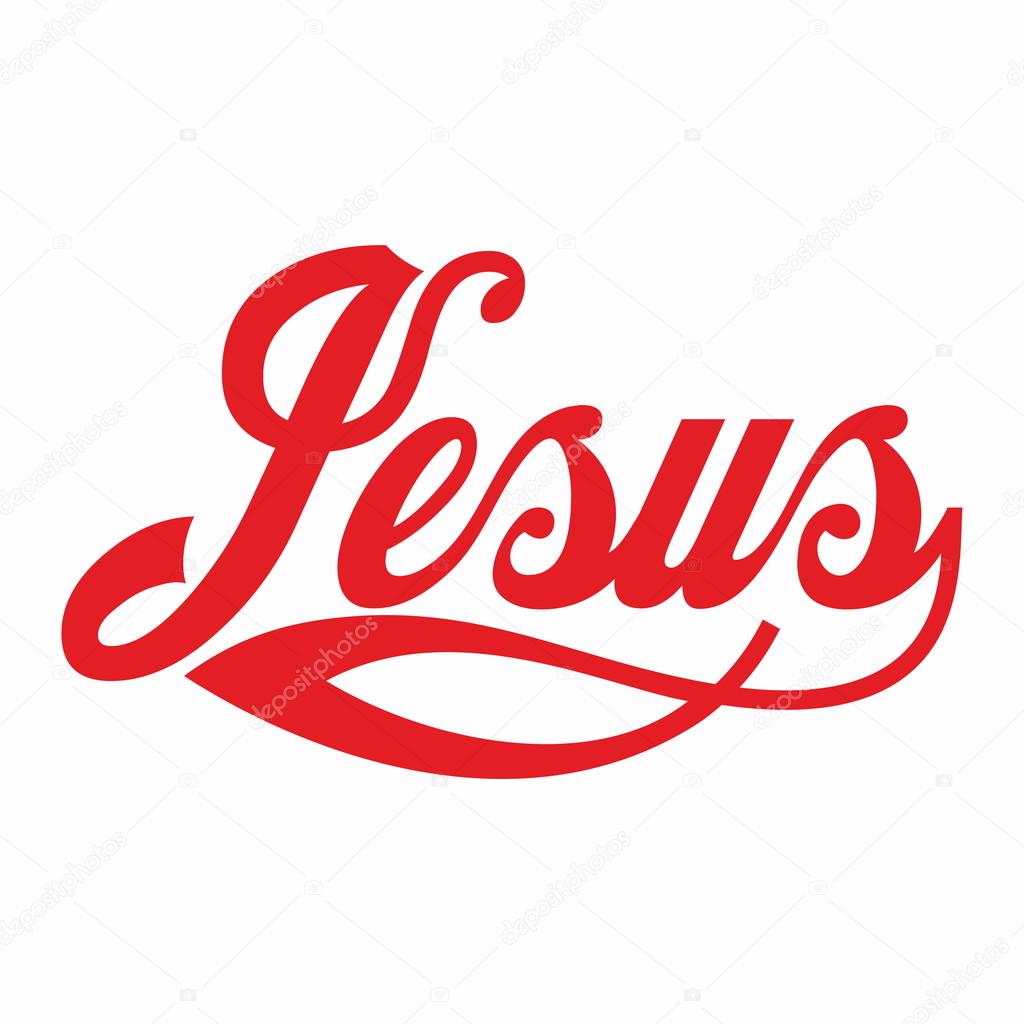 Download Jesus lettering | Jesus lettering — Stock Vector ...