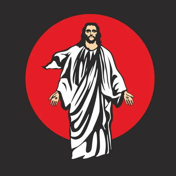 Jésus Christ est ressuscité — Image vectorielle