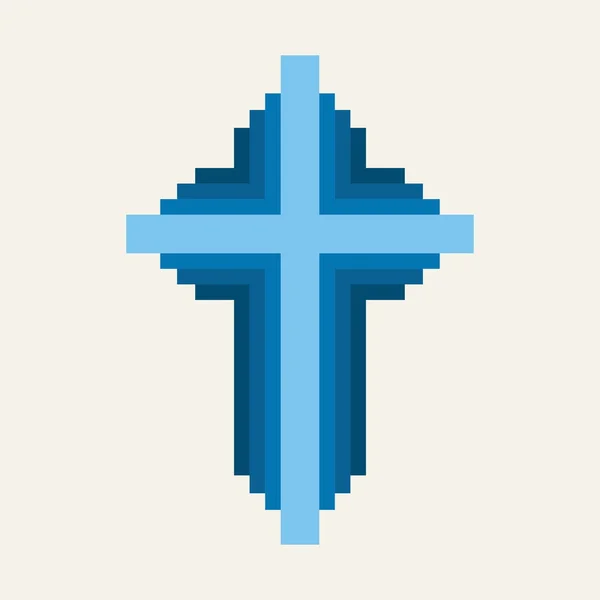 Décoratif, croix chrétienne, croix biblique — Image vectorielle