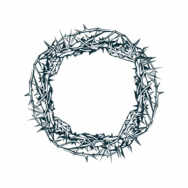 Crown of thorns icon — Stock Vector