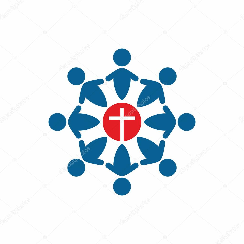 Fellowship, holding hands, group worship, icon, group prayer, prayer circle, cross, membership, church