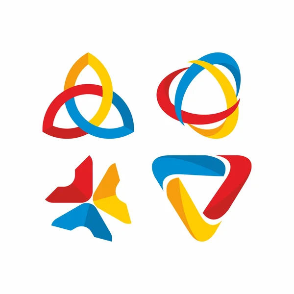 Hıristiyan trinity logo ayarlamak — Stok Vektör